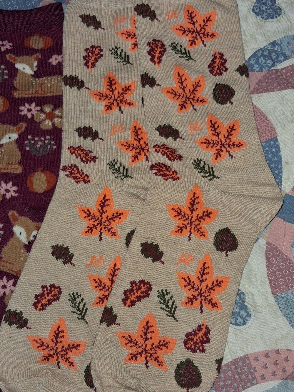 🍁🍂🧦Ladies Autumn Sock Bundle ~ 3 Pairs🧦🍂🍁 - Picture 3 of 7